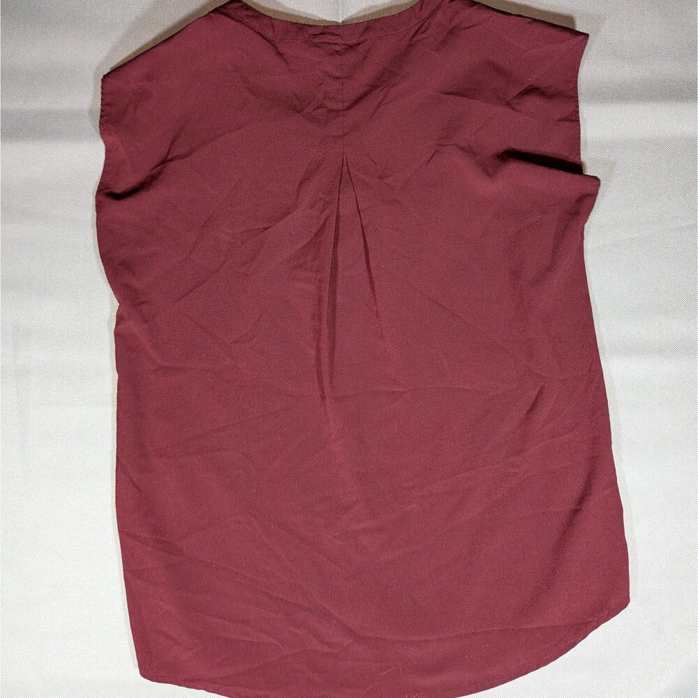 Banana Republic Women's Maroon Sleeveless Top Size XS - Picture 6 of 7